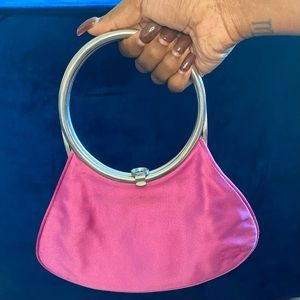Gorgeous Escada vintage pink satin handbag